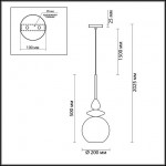 Подвес ODEON LIGHT BELLA 4862/1