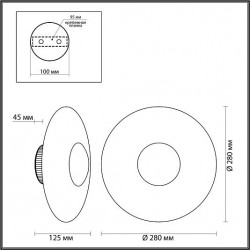 Настенный светильник ODEON LIGHT ADAMAS 4223/13WL