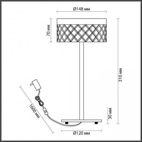 Настольная лампа ODEON LIGHT FIVRE 5032/7TL Настольная лампа ODEON LIGHT FIVRE 5032/7TL