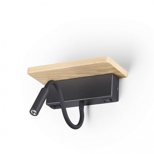 Настенный светильник-полка с подсветкой/USB ODEON LIGHT WOODY 3868/8WL Настенный светильник-полка с подсветкой/USB ODEON LIGHT WOODY 3868/8WL