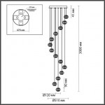 Люстра ODEON LIGHT KLOT 5031/80L