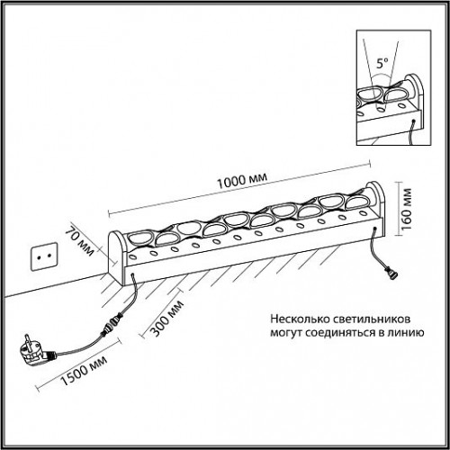 Напольный светильник ODEON LIGHT WATERFALL 7027/72FL