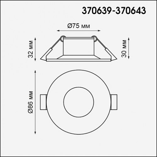 Встраиваемый светильник NOVOTECH METIS 370642 Встраиваемый светильник NOVOTECH METIS 370642