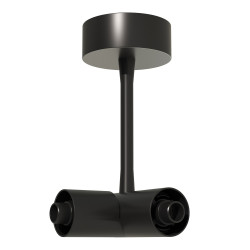 Потолочный токопроводящий угловой соединитель Черный ST LUCE ST1602.439.00