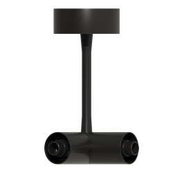 Потолочный токопроводящий угловой соединитель Черный ST LUCE ST1602.439.00