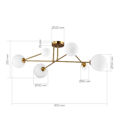 Светильник с лампой FANTINI EVOLUCE SLE2211-302-06 Светильник с лампой FANTINI EVOLUCE SLE2211-302-06