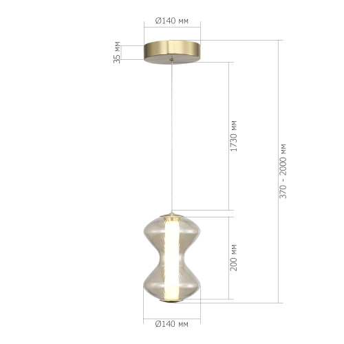 Светильник светодиодный SPINE ST LUCE SL6136.203.01 Светильник светодиодный SPINE ST LUCE SL6136.203.01