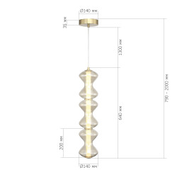 Светильник светодиодный SPINE ST LUCE SL6136.213.01