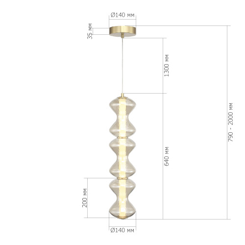 Светильник светодиодный SPINE ST LUCE SL6136.213.01 Светильник светодиодный SPINE ST LUCE SL6136.213.01