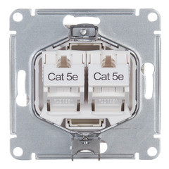 ATN000585 - РОЗЕТКА двойная компьютерная RJ45+RJ45 категория 5E механизм ШАМПАНЬ ATN000585 - РОЗЕТКА двойная компьютерная RJ45+RJ45 категория 5E механизм ШАМПАНЬ