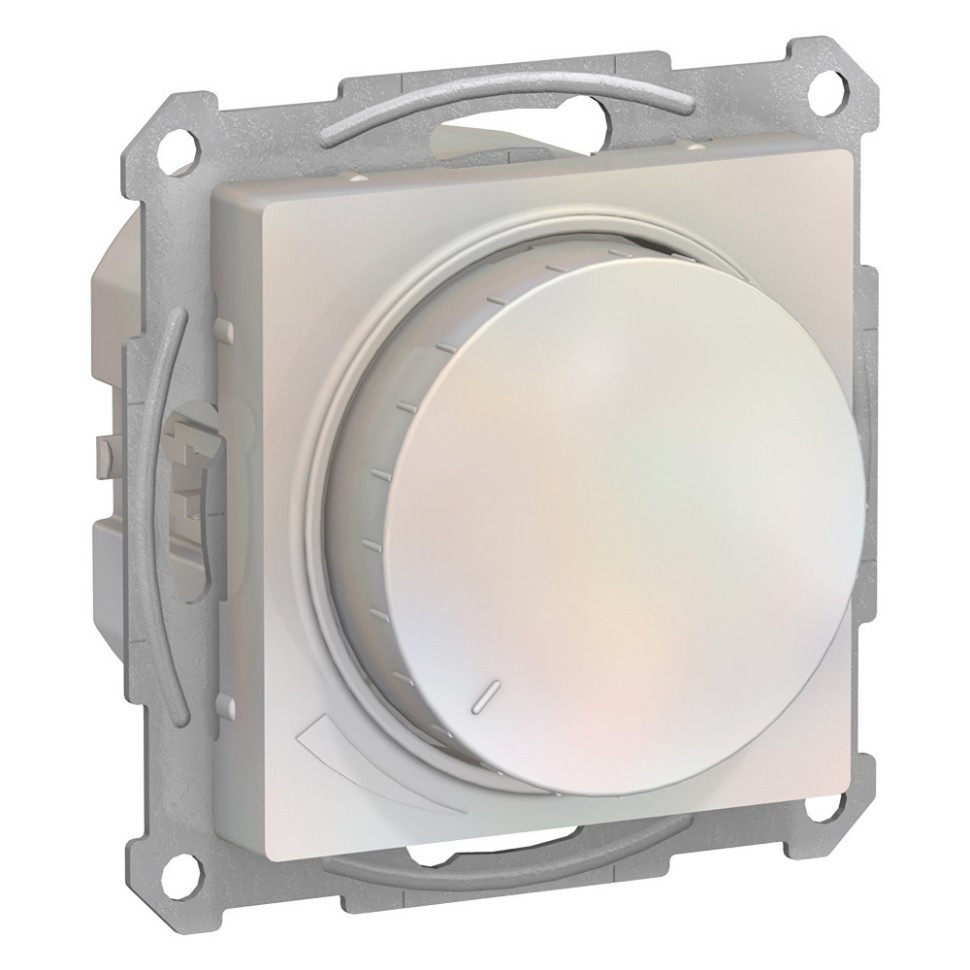 ATN000423 - СВЕТОРЕГУЛЯТОР (диммер) поворотно-нажимной LED RC 400Вт механизм ЖЕМЧУГ