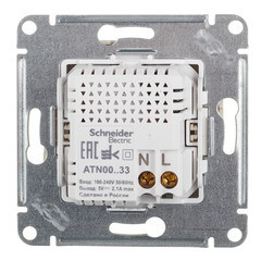 ATN000433 - USB РОЗЕТКА 5В 1 порт x 21 А 2 порта х 105 А механизм ЖЕМЧУГ ATN000433 - USB РОЗЕТКА 5В 1 порт x 21 А 2 порта х 105 А механизм ЖЕМЧУГ