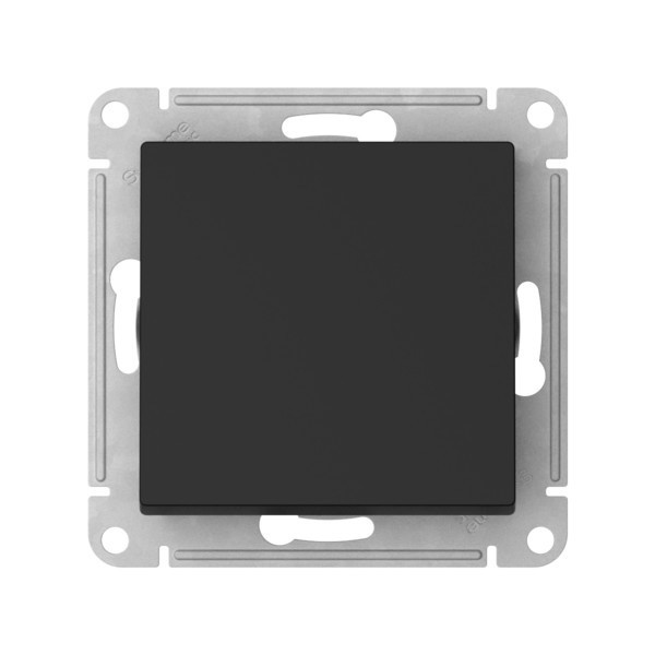 AQUA 1-клавишный ПЕРЕКЛЮЧАТЕЛЬ IP44 сх6 10АХмех быстрозажимные клеммы КАРБОН AtlasDesign ATN441061S
