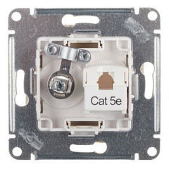 ATN000489 - РОЗЕТКА двойная комп+ТВ RJ45+TV категория 5E механизм ЖЕМЧУГ ATN000489 - РОЗЕТКА двойная комп+ТВ RJ45+TV категория 5E механизм ЖЕМЧУГ