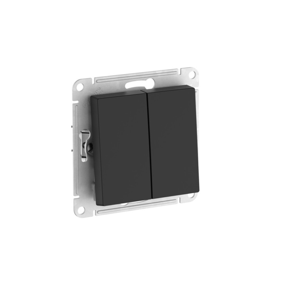 AQUA 2-клавишный ПЕРЕКЛЮЧАТЕЛЬ IP44сх6 10АХмех быстрозажимные клеммы КАРБОН AtlasDesign ATN441051S AQUA 2-клавишный ПЕРЕКЛЮЧАТЕЛЬ IP44сх6 10АХмех быстрозажимные клеммы КАРБОН AtlasDesign ATN441051S