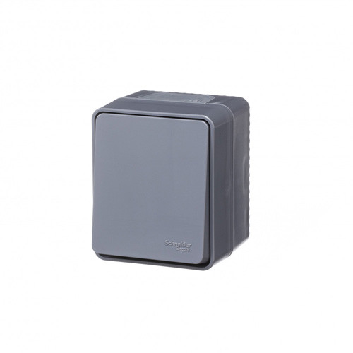 ATN544015 - PROFI IP54 О/У 1-клавишный кнопочный ВЫКЛЮЧАТЕЛЬ 10 АХ АНТРАЦИТ