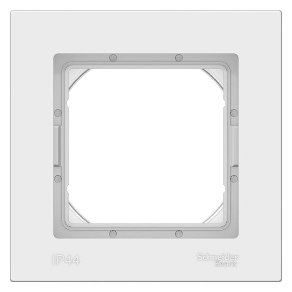 ATN440101 - AQUA на 1 пост РАМКА IP44 БЕЛЫЙ