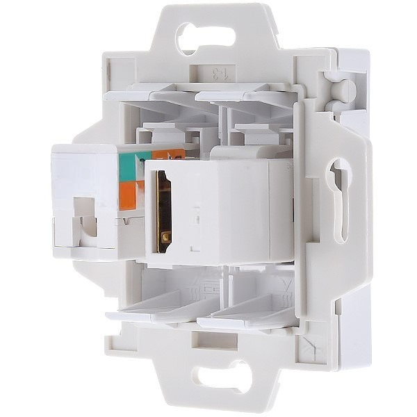ATN000182 - РОЗЕТКА двойная HDMI+RJ45 кат5Е механизм БЕЛЫЙ ATN000182 - РОЗЕТКА двойная HDMI+RJ45 кат5Е механизм БЕЛЫЙ