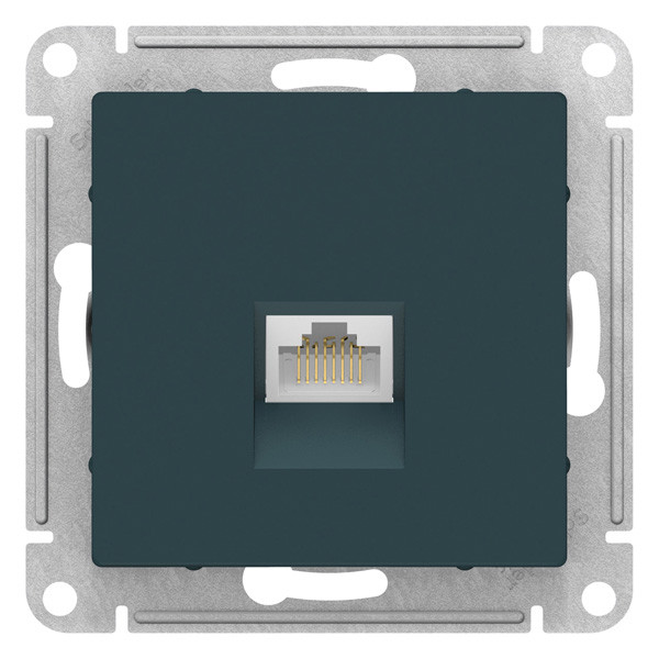 ATN000886 - РОЗЕТКА компьютерная RJ45 категория 6A механизм ИЗУМРУД