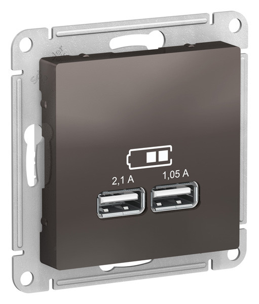 ATN000633 - USB РОЗЕТКА 5В 1 порт x 21 А 2 порта х 105 А механизм МОККО ATN000633 - USB РОЗЕТКА 5В 1 порт x 21 А 2 порта х 105 А механизм МОККО