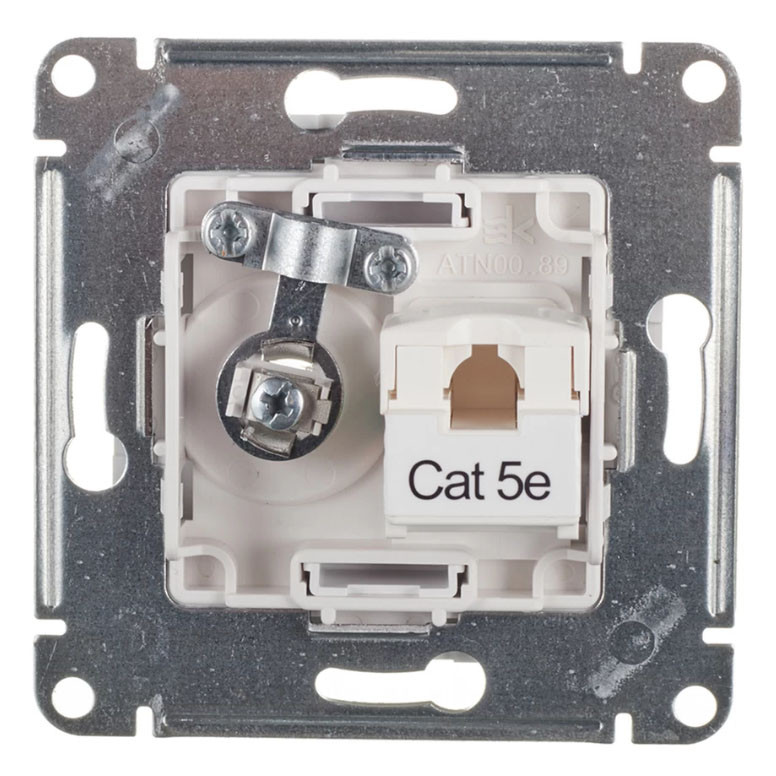 ATN001189 - РОЗЕТКА двойная ТВ + компьютерная RJ45 кат 5Е АКВАМАРИН ATN001189 - РОЗЕТКА двойная ТВ + компьютерная RJ45 кат 5Е АКВАМАРИН