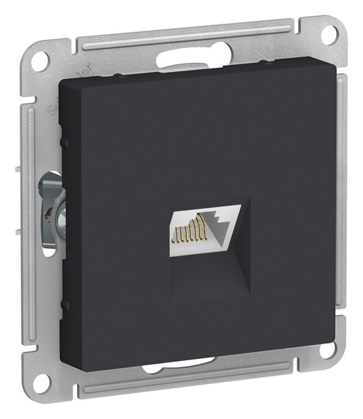 ATN001086 - РОЗЕТКА компьютерная RJ45 категория 6A механизм КАРБОН