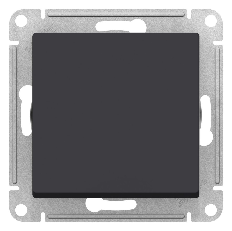ATN441061 - AQUA Переключатель 1-клавишный IP44 схема 6 10АХ карбон