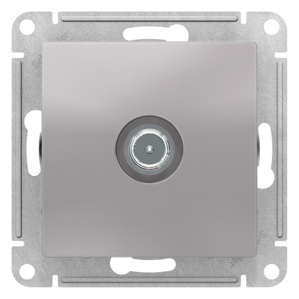 ATN000392 - TV РОЗЕТКА проходная 4DB механизм АЛЮМИНИЙ
