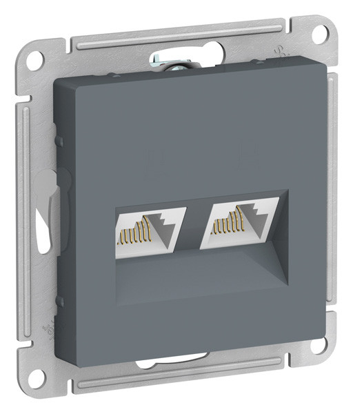 ATN000785 - РОЗЕТКА двойная компьютерная RJ45+RJ45 категория 5E механизм ГРИФЕЛЬ ATN000785 - РОЗЕТКА двойная компьютерная RJ45+RJ45 категория 5E механизм ГРИФЕЛЬ