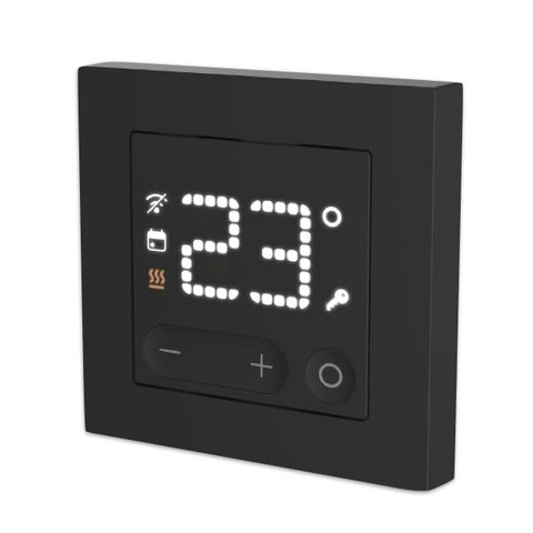 Умный термостат тёплого пола 16А 230v Zigbee Карбон SMART от Systeme Electric AtlasDesign ATN001038Z