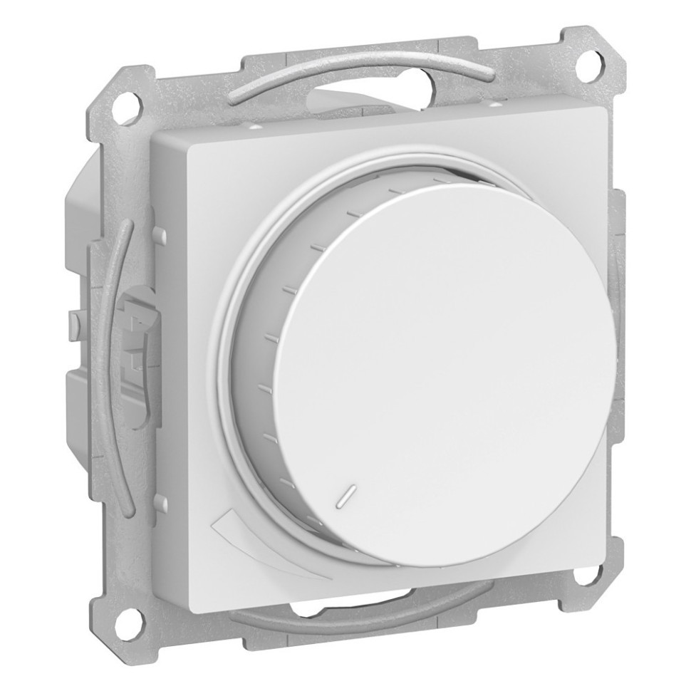 ATN000123 - СВЕТОРЕГУЛЯТОР (диммер) поворотно-нажимной LED RC 400Вт механизм БЕЛЫЙ