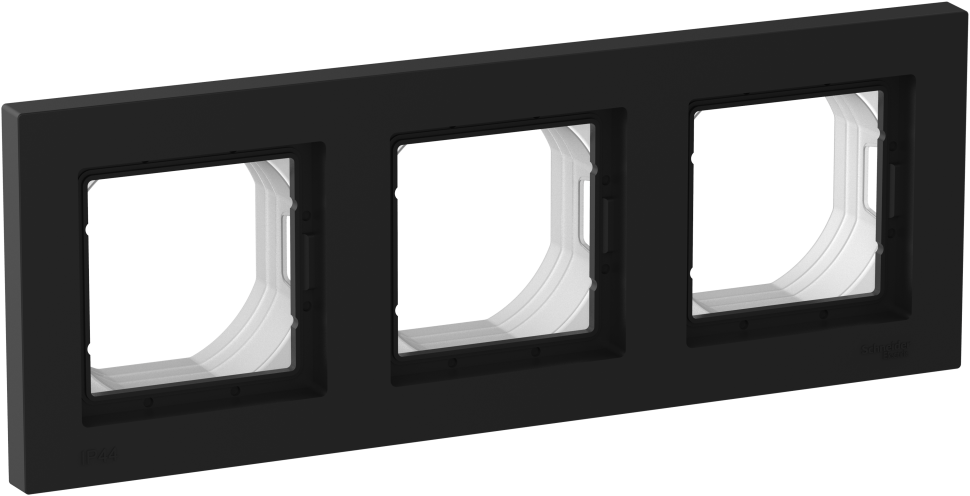 ATN441003 - Рамка AQUA на 3 поста IP 45 КАРБОН