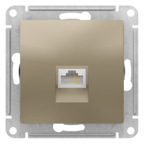 ATN000586 - РОЗЕТКА компьютерная RJ45 категория 6A механизм ШАМПАНЬ