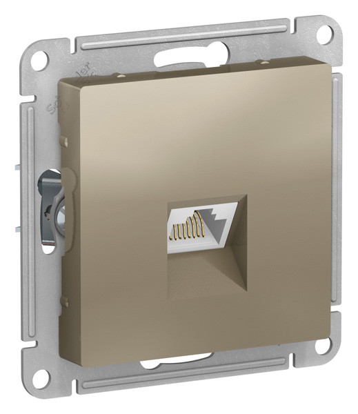 ATN000586 - РОЗЕТКА компьютерная RJ45 категория 6A механизм ШАМПАНЬ ATN000586 - РОЗЕТКА компьютерная RJ45 категория 6A механизм ШАМПАНЬ