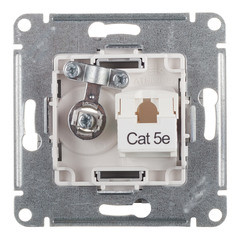 ATN000389 - РОЗЕТКА двойная комп+ТВ RJ45+TV категория 5E механизм АЛЮМИНИЙ ATN000389 - РОЗЕТКА двойная комп+ТВ RJ45+TV категория 5E механизм АЛЮМИНИЙ