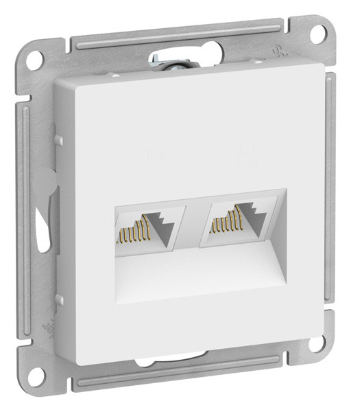 ATN001385 - РОЗЕТКА двойная компьютерная RJ45+RJ45 кат5Е механизм ЛОТОС