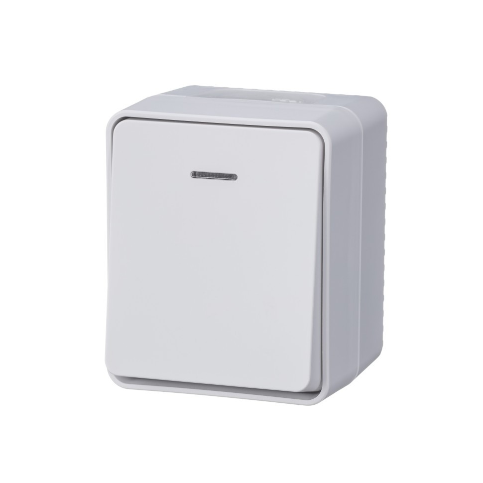 ATN540113 - Profi54 открытый монтаж 1-клавишный ВЫКЛЮЧАТЕЛЬ с подсветкой 10 АХ БЕЛЫЙ ATN540113 - Profi54 открытый монтаж 1-клавишный ВЫКЛЮЧАТЕЛЬ с подсветкой 10 АХ БЕЛЫЙ