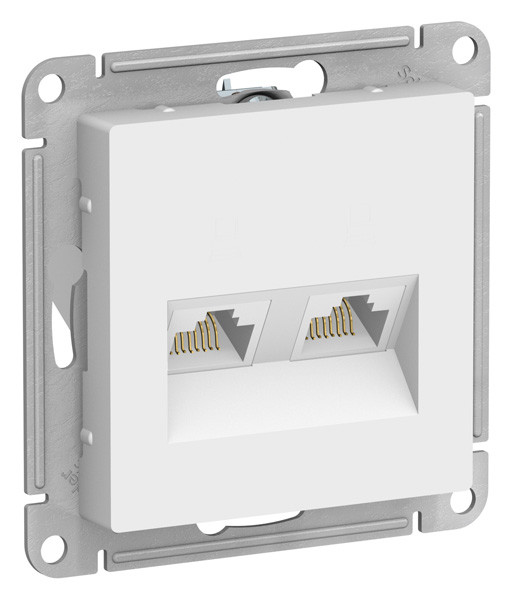 ATN000185 - РОЗЕТКА двойная компьютерная RJ45+RJ45 категория 5E механизм БЕЛЫЙ ATN000185 - РОЗЕТКА двойная компьютерная RJ45+RJ45 категория 5E механизм БЕЛЫЙ