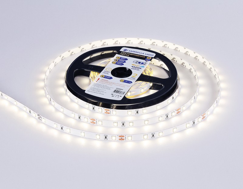 Светодиодная лента Ambrella Light GS3002 2835 60Led /6W m/ 24V IP20 4500K 5m Ambrella Light GS3002 Светодиодная лента Ambrella Light GS3002 2835 60Led /6W m/ 24V IP20 4500K 5m Ambrella Light GS3002