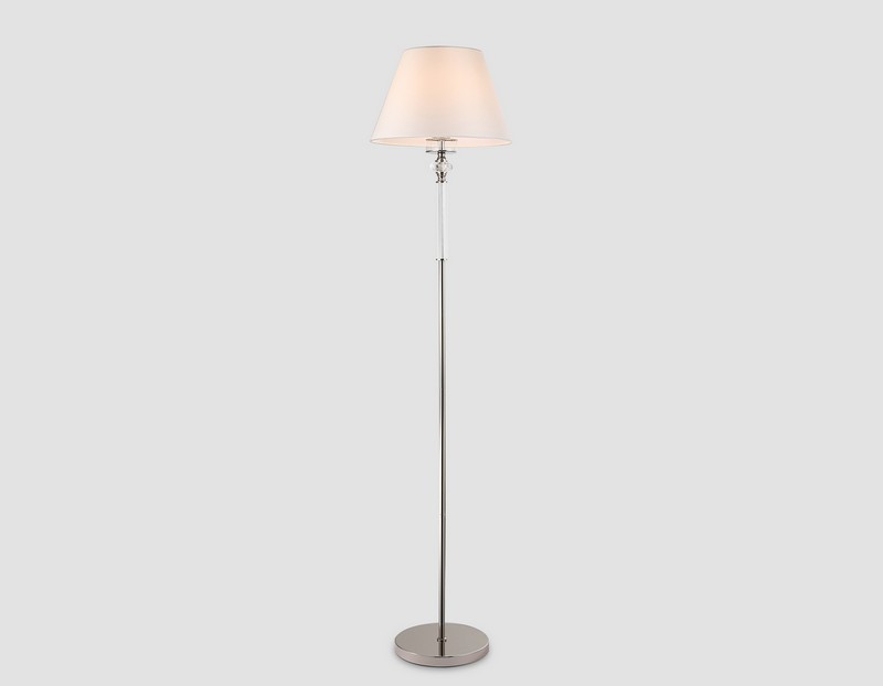 Напольный светильник с абажуром и хрусталем Ambrella Light LH71008 Напольный светильник с абажуром и хрусталем Ambrella Light LH71008