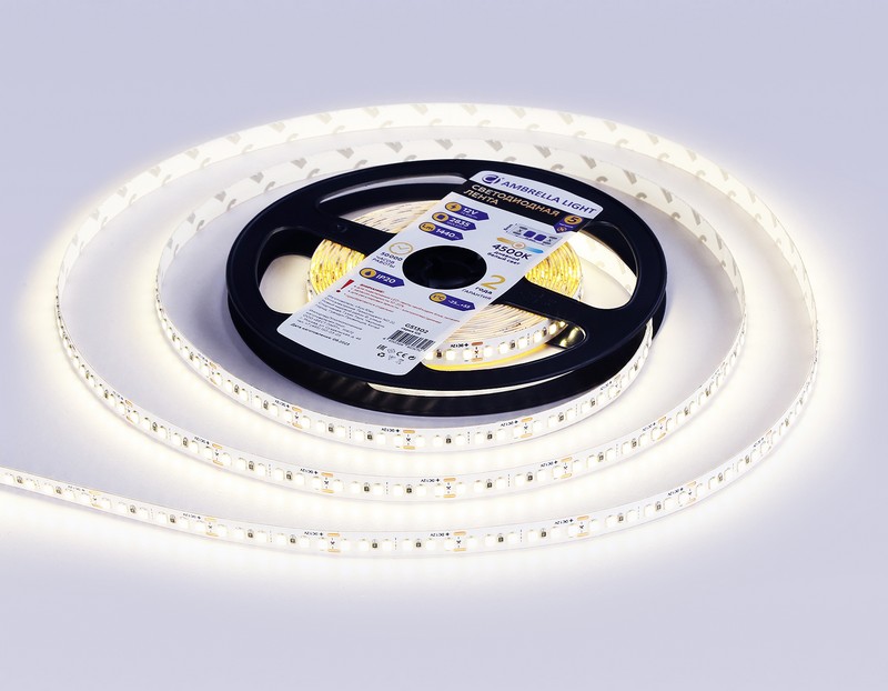 Светодиодная лента Ambrella Light GS1302 2835 180Led /14.4W m/12V IP20 4500K 5m/кратность резки 33mm Ambrella Light GS1302 Светодиодная лента Ambrella Light GS1302 2835 180Led /14.4W m/12V IP20 4500K 5m/кратность резки 33mm Ambrella Light GS1302