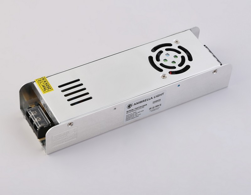 Блок питания с EMC для светодиодной ленты 12V 360W 30A IP20 185-260V 223*67*40 GS8656 Ambrella Light GS8656 Блок питания с EMC для светодиодной ленты 12V 360W 30A IP20 185-260V 223*67*40 GS8656 Ambrella Light GS8656