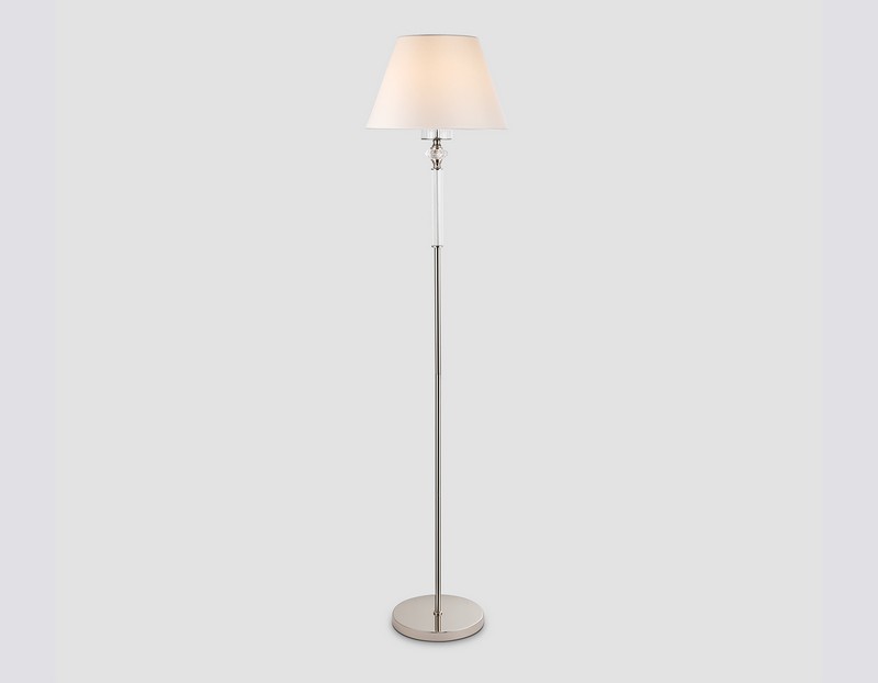 Напольный светильник с абажуром и хрусталем Ambrella Light LH71008 Напольный светильник с абажуром и хрусталем Ambrella Light LH71008