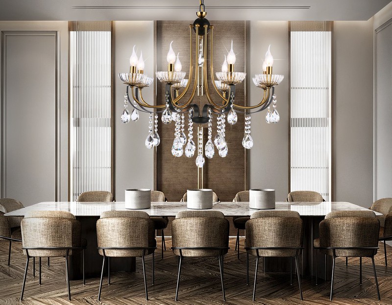 Подвесная люстра с хрусталем Ambrella Light TR4953 Подвесная люстра с хрусталем Ambrella Light TR4953