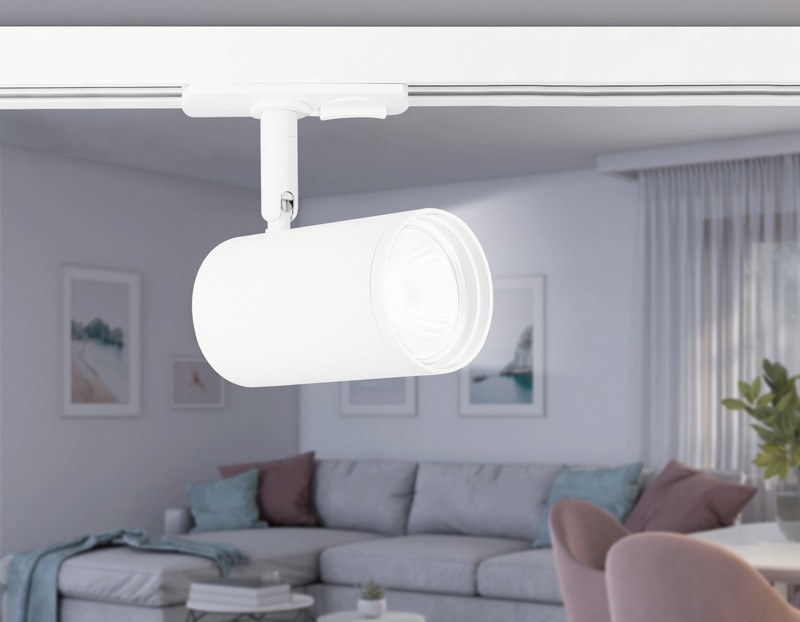 Трековый однофазный светильник со сменной лампой Ambrella Light GL5128