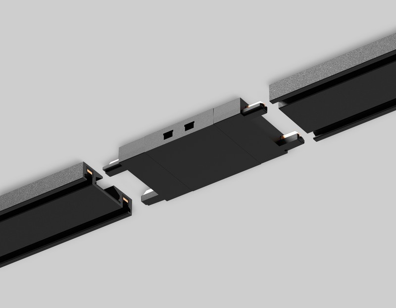 Коннектор прямой для накладного шинопровода Magnetic Ultra Slim Ambrella Light GV1109 Коннектор прямой для накладного шинопровода Magnetic Ultra Slim Ambrella Light GV1109