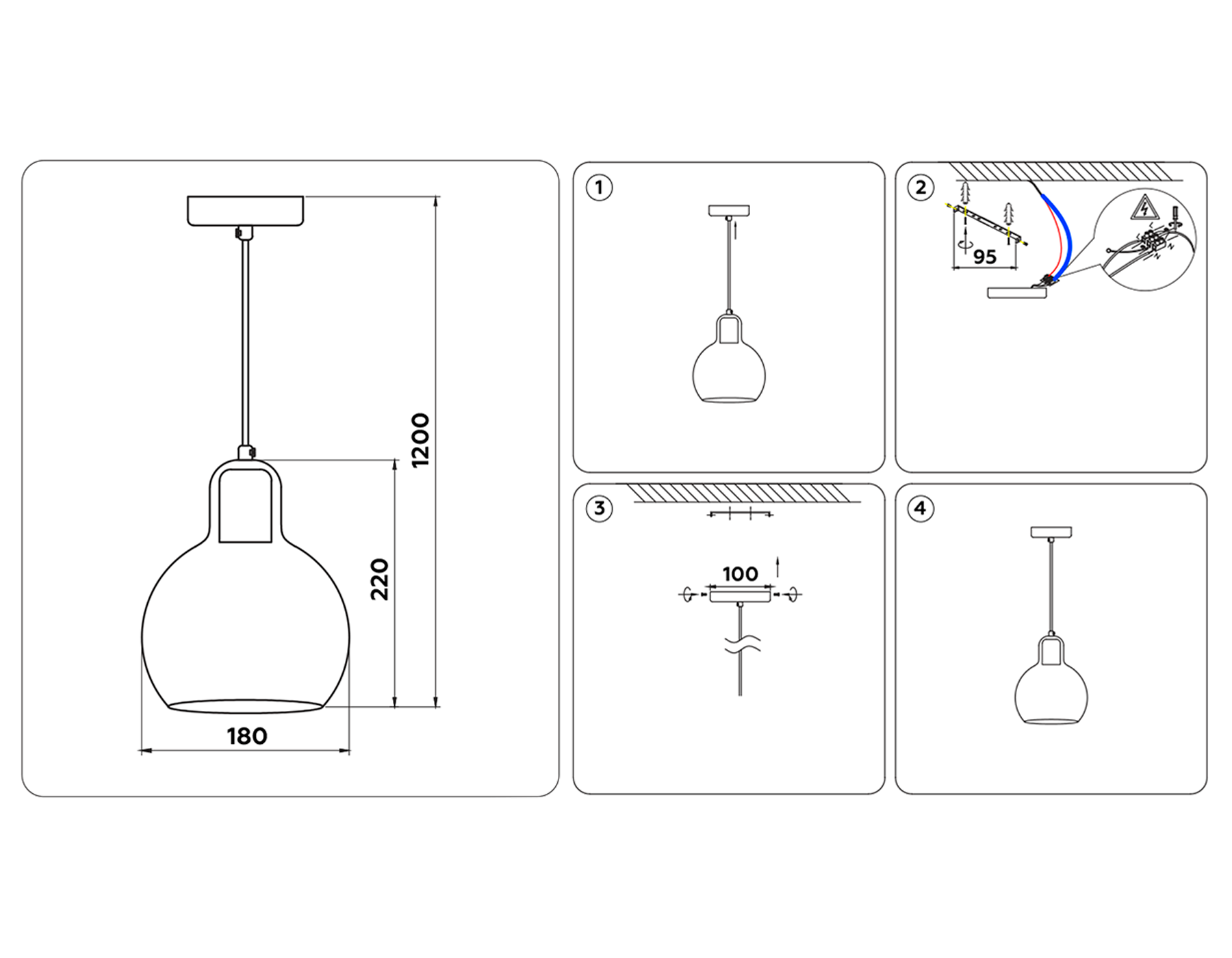 Подвесной светильник Ambrella Light TR3516 Подвесной светильник Ambrella Light TR3516