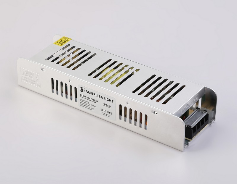 Блок питания с EMC для светодиодной ленты 12V 250W 20,8A IP20 185-260V 223*67*40 GS8655 Ambrella Light GS8655 Блок питания с EMC для светодиодной ленты 12V 250W 20,8A IP20 185-260V 223*67*40 GS8655 Ambrella Light GS8655