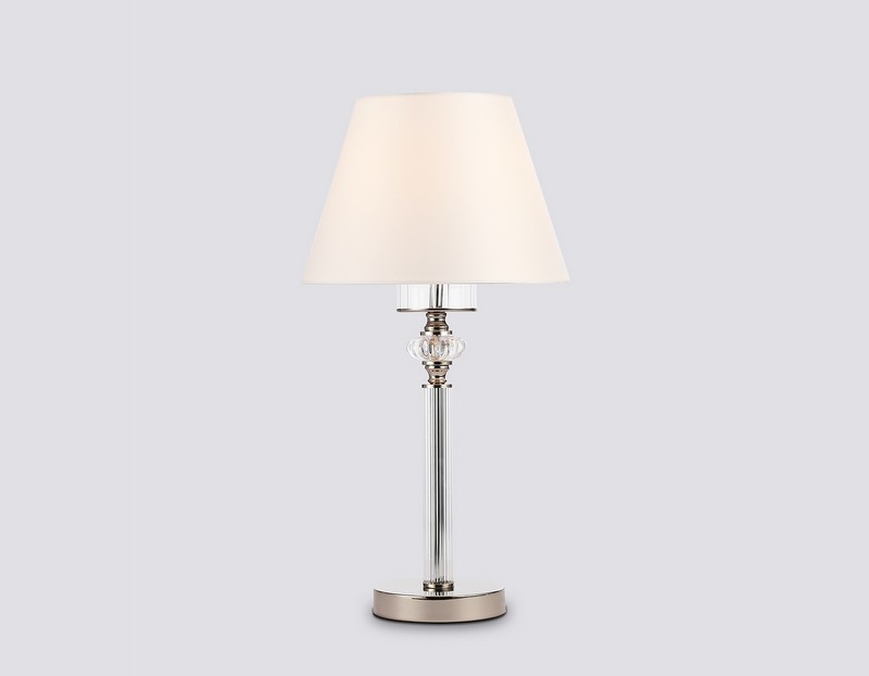 Настольная лампа с абажуром и хрусталем Ambrella Light LH71007
