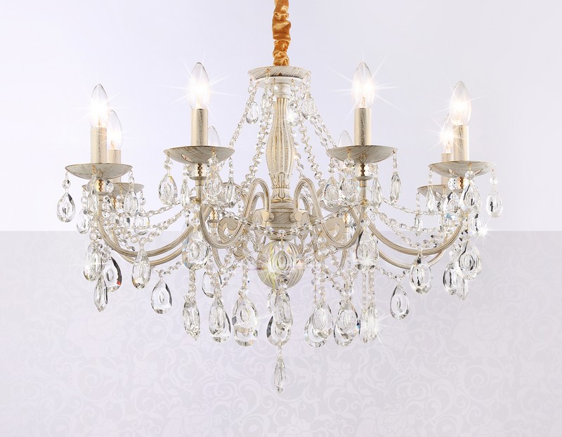 Классическая подвесная люстра с хрусталем Ambrella Light TR4945 Классическая подвесная люстра с хрусталем Ambrella Light TR4945